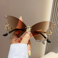 Butterfly Sunglasses 7-Gradient Brown Beachwear Australia