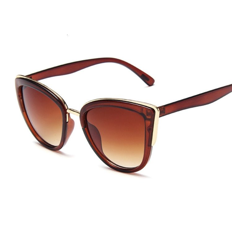 Cat Eye Sunglasses Polarised Brown Beachwear Australia