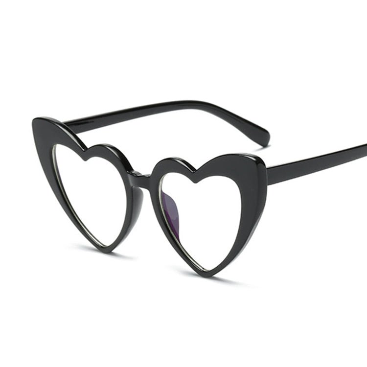 Retro Romance: Vintage Heart Shaped Sunglasses Black Beachwear Australia