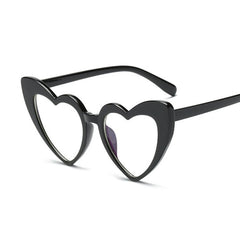 Retro Romance: Vintage Heart Shaped Sunglasses Black Beachwear Australia