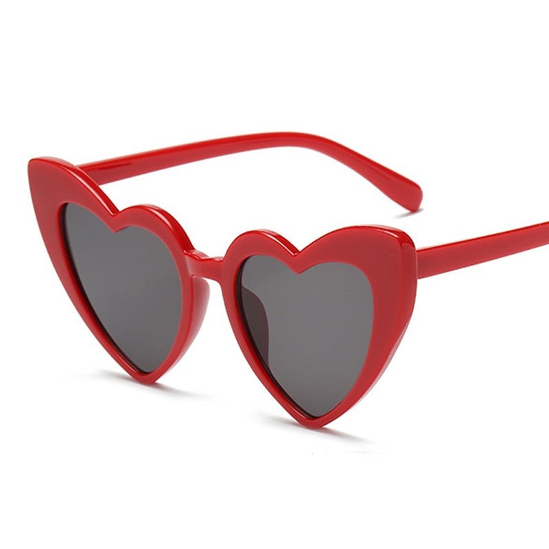 Retro Romance: Vintage Heart Shaped Sunglasses WhiteGray Beachwear Australia