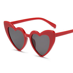 Retro Romance: Vintage Heart Shaped Sunglasses WhiteGray Beachwear Australia