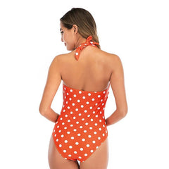 Stylish Cross-Plunging One-Piece Bodysuit 2 Beachwear Australia