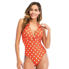 Stylish Cross-Plunging One-Piece Bodysuit 2 Beachwear Australia