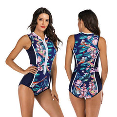 Summer Splash One-Piece Sleeveless Women's Swimsuit F Beachwear Australia