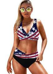 Vibrant Spectrum Rainbow Striped Multicolor Bikini National flag Beachwear Australia