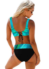 Vibrant Spectrum Rainbow Striped Multicolor Bikini Rainbow bar Beachwear Australia