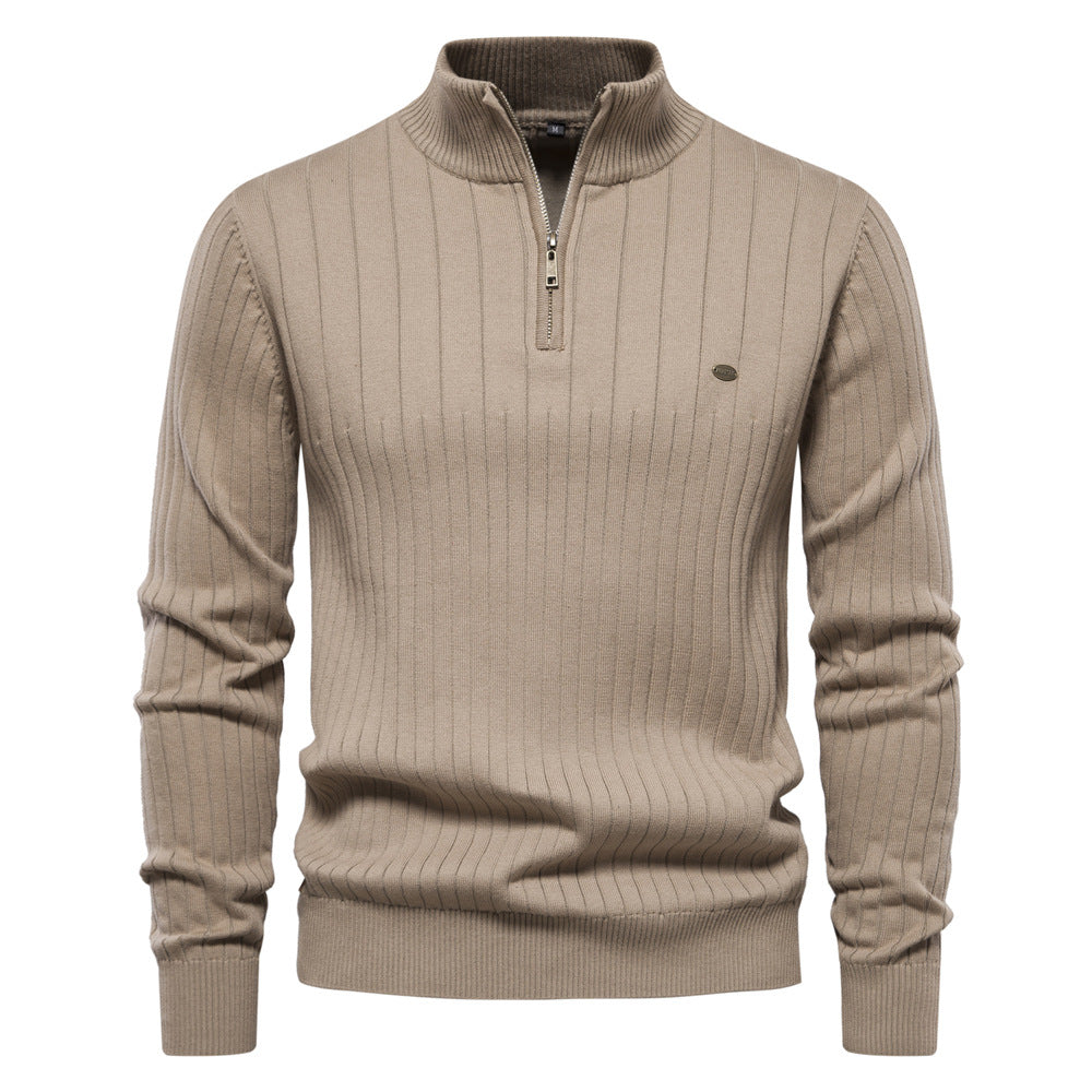 Stay Effortlessly Stylish With Our Casual Half-Zip Sweater