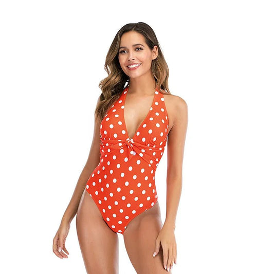 Stylish Cross-Plunging One-Piece Bodysuit 1 Beachwear Australia